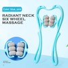 Relieve Hand 6-Roller Neck Shoulder Massager Trigger Point Pressure Pain