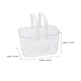 PRETYZOOM Bath Basket Organiser Baskets Dorm Shower Shelves Shopping Basket for the Shower Organiser Container for the Bathroom Shower Organiser Bucket Organiser Office Plastic White High Capacity
