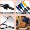 Tanstic 32Pcs Black Clip-on Ferrite Ring Core RFI EMI Noise