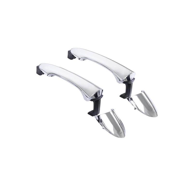 HUYILUN0104 1 LOT Chrome 4 Door Exterior Handle Outer Door