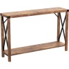 Safdie & Co. 46"L 1-Shelf Metal Sides Console Table in
