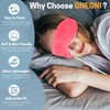 GNEGNI LIFE Heated Eye Mask,Smart Temperature&Timer Control, USB Soft Cotton