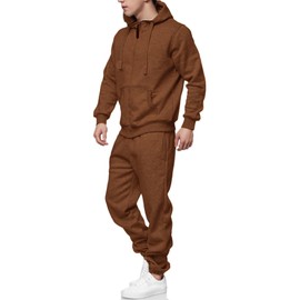 CUBECIRCLE Sweatsuits for Men 2 Piece Men's Jogging Tracksuit Set Hoodie Casual Athletic Long Sleeve Zipper Suit Set