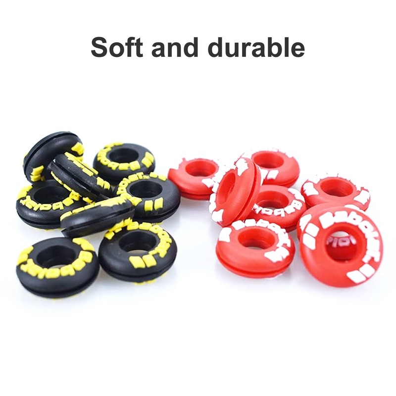 LZGOPE 4PCS Tennis Racket Vibration Dampeners, tire shaped racket shock