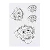 4 x 'Monkey Face' Temporary Tattoos (TO00006926)