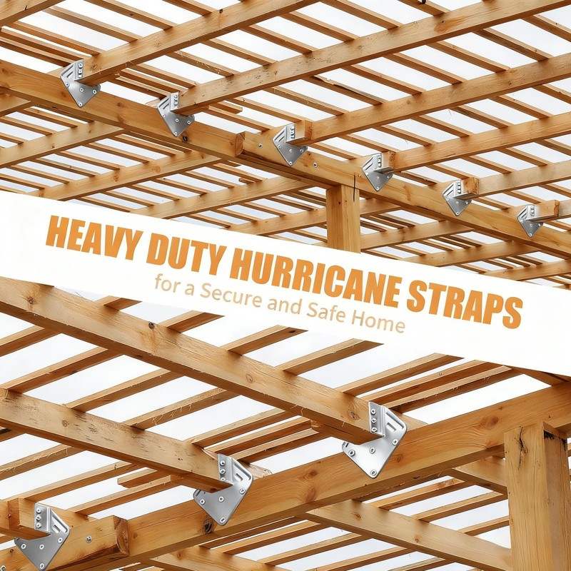 Hurricane Ties for Rafter 24 Pack 16-Gauge Hurricane Straps Brackets