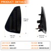 FetonAuto White Front Bumper LED Side Marker Lights Assembly for