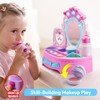 Toddler Vanity Set and Baby Vanity Mirror Toy, Interactive Makeup