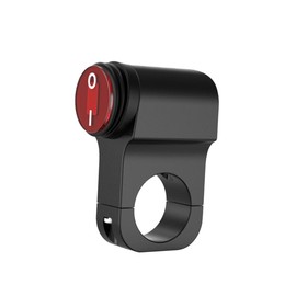 Ipetboom Motorcycle Handlebar Off Button Switch for Headlights Aluminum Alloy Motorbike Accessory Fits Bars for Emergency Lighting