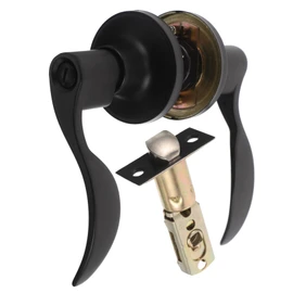 COHEALI Stylish Privacy Door Handle with Reversible Entry Lever for Right Left Side Durable Wave Design for Office and Home Use