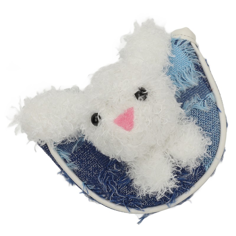 Plush Rabbit Golf Club Head Cover Half Round Cute Cartoon