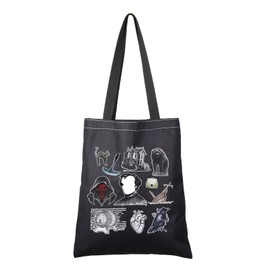 G2TUP Literary Gift Edgar A P Fan Tote Bag Bookish Fandom Handbag Literature Gift Goblincore Poet Poetry Gift (Edgar A P Fan HB)