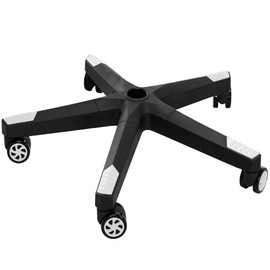 Frassie 28 Inch Heavy Duty Nylon Gaming Office Chair Base Replacement Part with 5 Casters