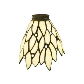Wall lamp, pendant lamp, fan lampshade replacement, beige glass lampshade, Tiffany craftsmanship inlaid glass