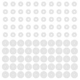 BodyAce 100pcs Clear Silicone Earrings Backs, Clear Piercing Disc for Piercing Bump, Plastic Disc Pads Stabilize Earlobe Support Patches (Disc Diameter: 3,9mm)