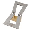 Stainless Steel Dovetail Gauge Woodworking Tool Dovetail Wood Marking Ruler(Without