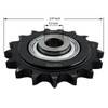 #40 Roller Chain Idler Sprocket Type C 1/2" bore 17