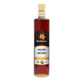 Biodélices Maple Syrup - Glass Bottle - 750ml - Pure Premium Maple Syrup from Quebec, Canada