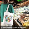 Book Lover Heart Shape Shopping Bag Bookworm Reusable Tote Bag