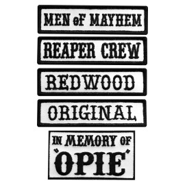 Officer Title Rank Vest Patches Original Opie MC Biker Club Patch (5pc-Iron on)