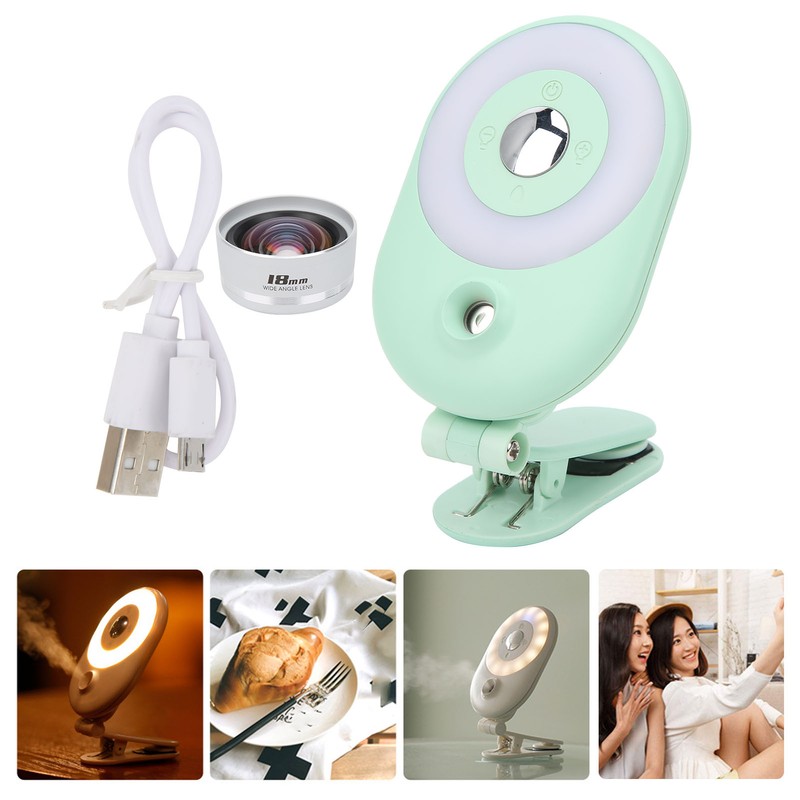 4Gear Dimmable Fill Light with Wide Angle Lens Humidifier for