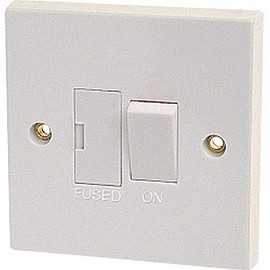 Dencon 13A Switched Fused Spur to BS1363 Standard White Light Switch