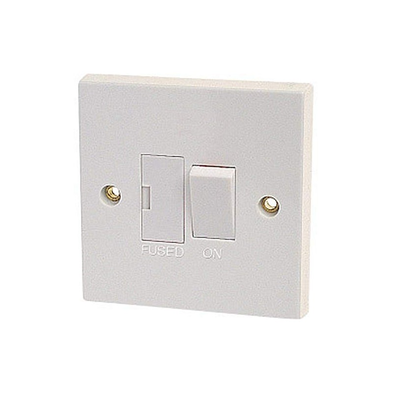 Dencon 13A Switched Fused Spur to BS1363 Standard White Light