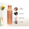 Tambra Pure Copper Jointless Vintage Water Bottle - 950ML, CARVING,
