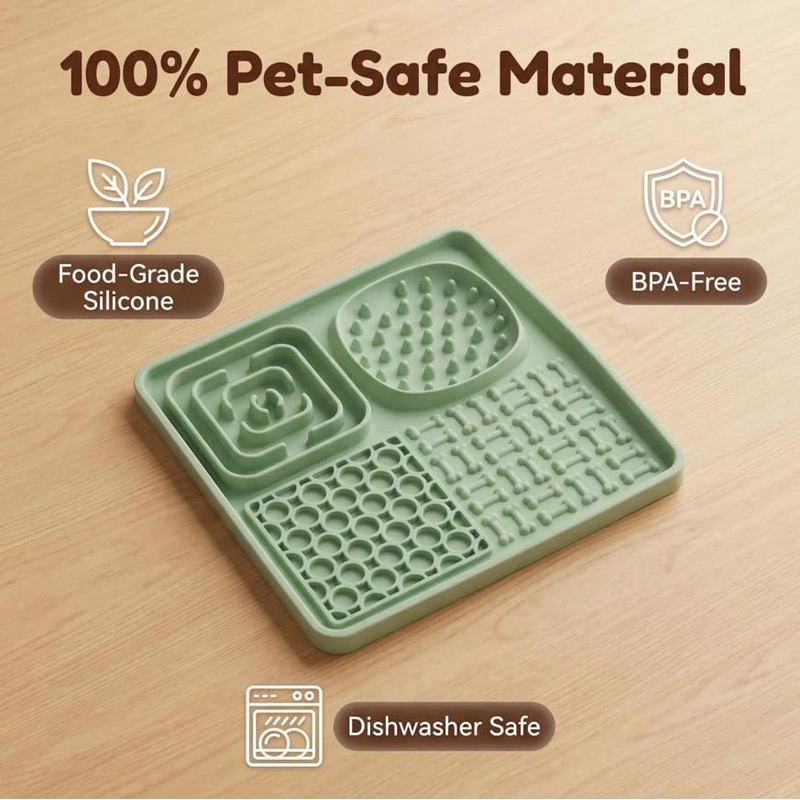 Vitisyao Lick Mat for Dogs and Cats, Cat Slow Feeder