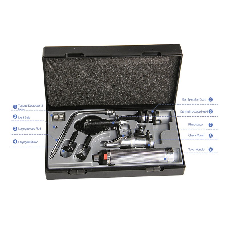 Otoscope Ophthalmoscope Rhinoscope Set Multi Functional Professional Diagnosis Devices