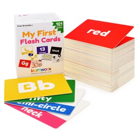 Toddler Learning Flash Cards | Kids Letter Number Alphabet Animal Color Words Flashcards | Large Cards Ideal for Preschool Kindergarden Pre K Educational | Flashcards 12 Months - 5 Years
