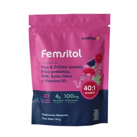 Myo y D-Chiro-Inositol 150 g  Suplemento Alimenticio con Inositol, Vitamina D3, cido Flico y DIM, Relacin 401 para Mujeres                            