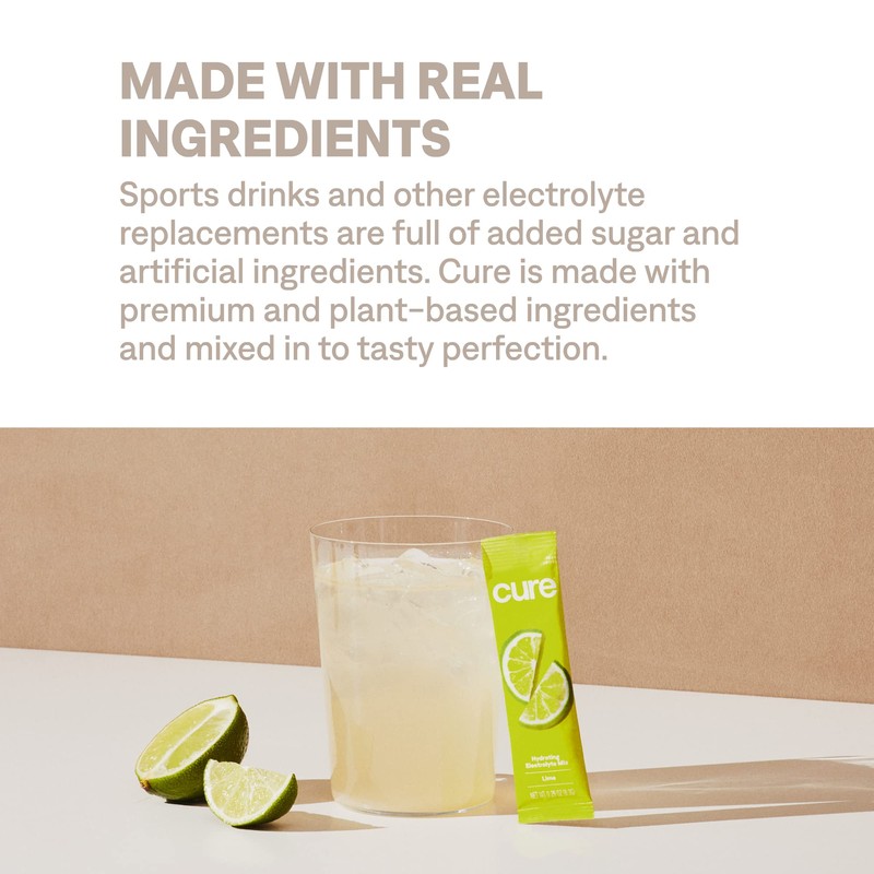 Cure Hydration | Plant-Based Electrolyte Drink Mix | No Added