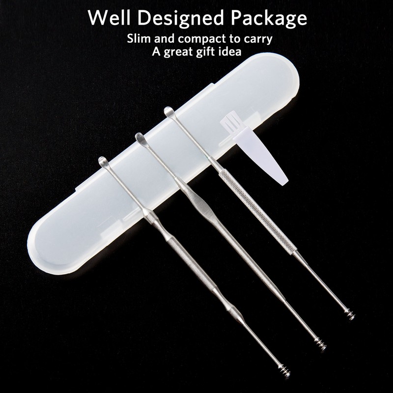 3 Pcs Ear Pick Earwax Removal Kit, Geengle Ear Cleansing