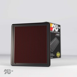 K&N Engine Air Filter: High Performance, Premium, Washable, Replacement Car Air Filter: Compatible with 2005-2010 Ford Mustang and Mustang GT, 33-2298