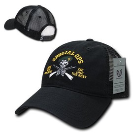 Rapiddominance Spec Ops Relaxed Trucker Caps, Black