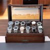High End Watch Box for Men, 12 Slot Wooden Watch