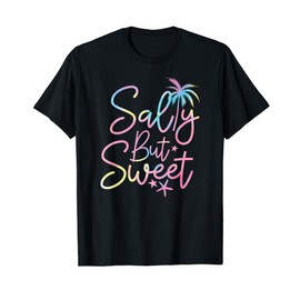 Salty But Sweet Cute Tie Dye Palm Tree Starfish Beach Summer T-Shirt for Men Women Kids