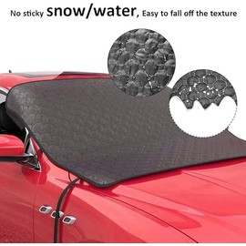 HLMNAKE Windscreen Cover Winter 152 x 125 cm, Thickened Multilayer and PTEE Prevent Snow Accumulation, Clip Design with Storage Bag, Suitable for Most Cars, SUVs