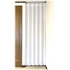 Flame-retardant Accordion Curtain, Solid, White, Room Divider, Noren, Long Partition,