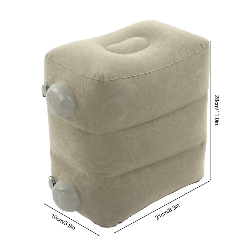 Inflatable Foot Rest Promote Blood Circulation Relieve Fatigue PVC Flocking