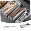 LIFKOME Space-saving Rectangular Chopstick Cages Utensil Storage Box for Kitchen