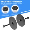 MILYARD 2 Pcs 2-5/8" Diameter Door Hole Cover Plate, Round