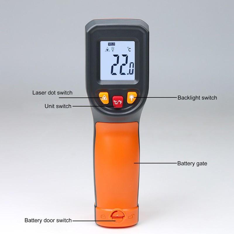 Infrared Thermometer for Cooking Non Contact Laser Food Temperature Gun