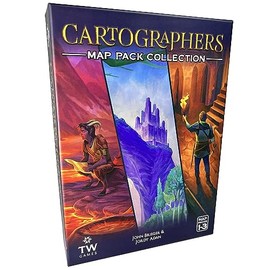 Thunderworks Games: Cartographers Map Pack Collection – El Juego de mapas de expansión Contiene Nebblis, Affril y Undercity, de 10 a 75 Jugadores, de 30 a 45 Minutos