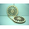 Laser Creations Miniature Wooden Wagon/Buggy Wheels (pr) Laser Creations 1/12