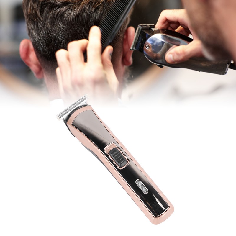 Electric Hair Clipper USB Rechargeable Hair Grooming Trimmer with 3