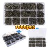 1000 Piezas Kit de anzuelos Pesca 3-12# con caja afilados