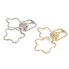 100pcs Binder Clips Gold Silver Flower Shape Metal Hollowed Long