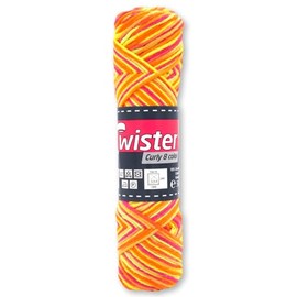 Frida's Wollhaus Twister 50 g Curly 8-Colour Knitting Crochet Wool Yarn Cotton 14 Colours (108 | Neon)